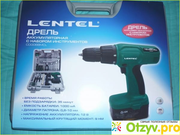Аккумуляторная дрель-шуруповерт Lentel CD010. 