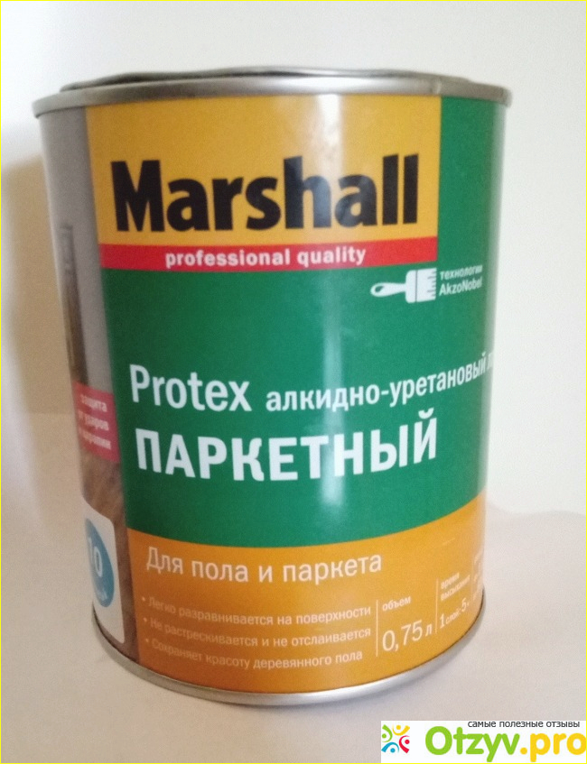 Отзыв о Лак паркетный алкидно-уретановый Marshall Protex