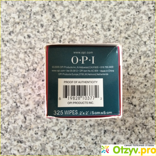 Безворсовые салфетки для маникюра OPI Experttouch фото2