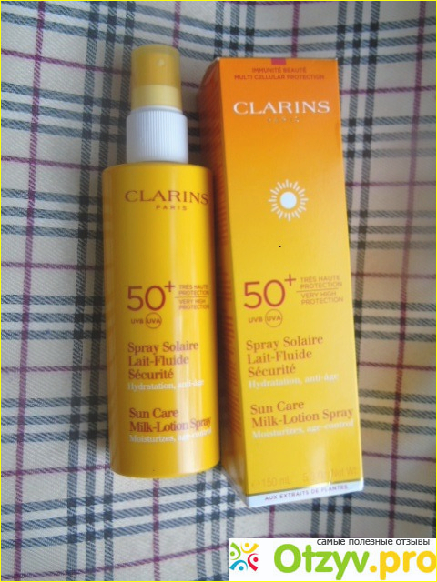 Отзыв о Солнцезащитное молочко-спрей для лица и тела Spray Solaire Lait-Fluide SPF 50