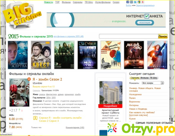 Отзыв о Bigcinema tv