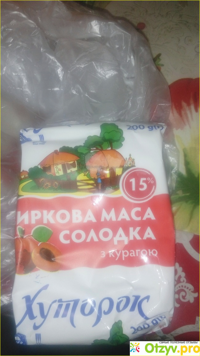 Отзыв о Сырковая масса Хуторок Сладкая с курагой, 15%