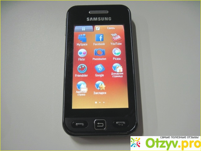 Сенсорный мобильный телефон Samsung GTS5230 фото1