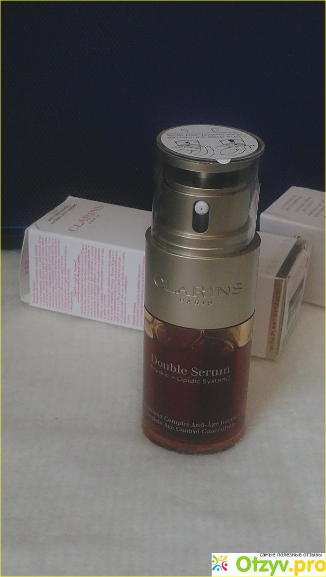 Отзыв о Clarins Double Serum омолаживающая двойная сыворотка для лица