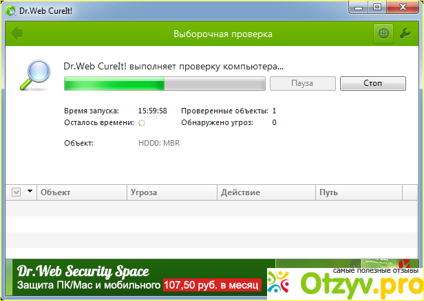 Отзыв о Dr web cureit
