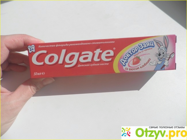 Отзыв о Детская зубная паста Colgate Доктор Заяц со вкусом клубники - отзывы