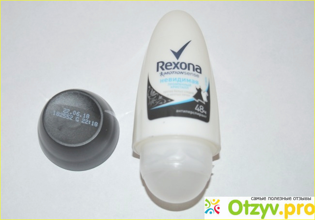 Отзыв о Антиперспирант шариковый Rexona motionsense прозрачный кристалл против белых следов и желтых пятен