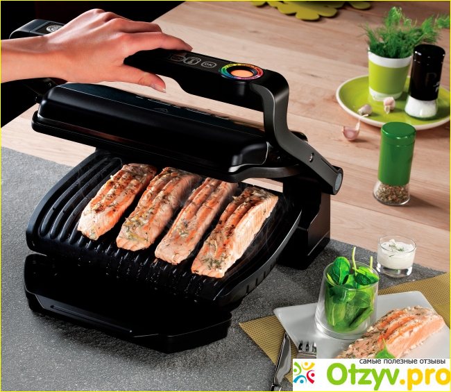 Основные параметры гриля Tefal optigrill GC712D34