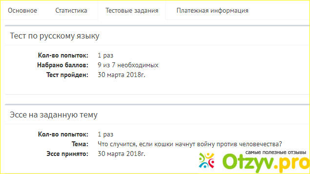 Отзыв о Биржа копирайтинга WorkHard.Online