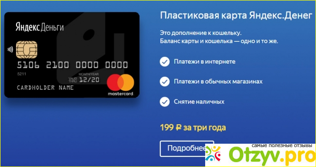 Яндекс деньги карта отзывы фото1