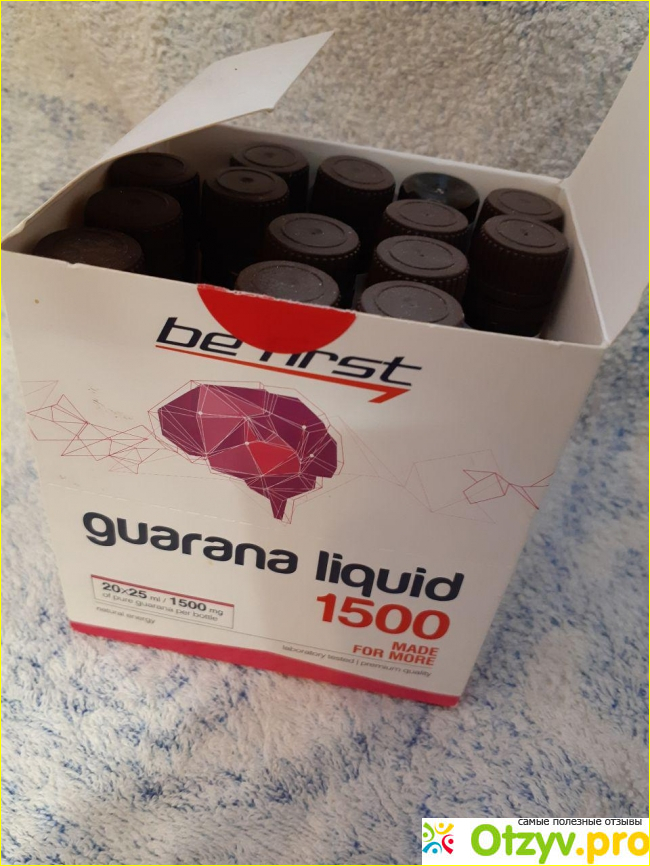 Отзыв о Жидкая гуарана Be First Guarana Liquid 1500 20 питьевых ампул