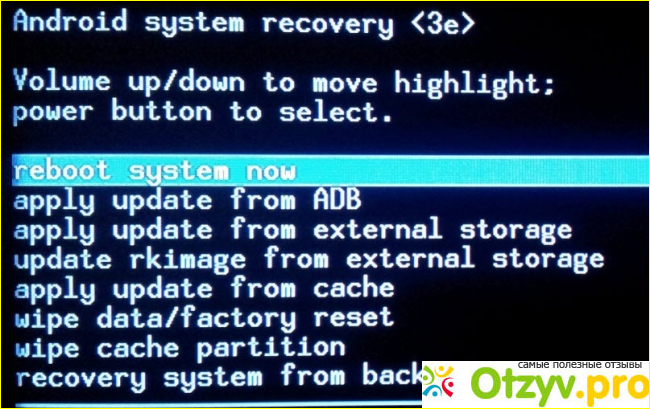 Android System Recovery 3e: инструкция на русском языке фото1