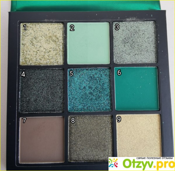 Палетка теней для век Huda Beauty Emerald Obsessions фото4