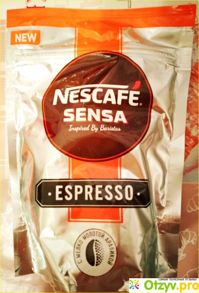 Отзыв о Кофе растворимый Nescafe Sensa Espresso с мелко молотой арабикой и кофейной пенкой