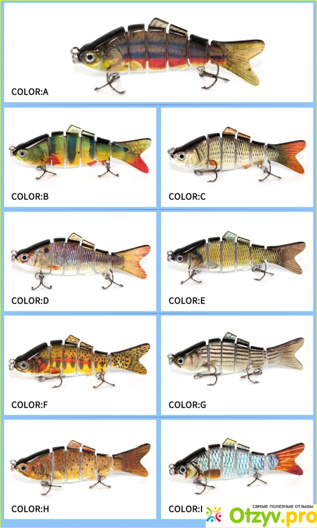 7. Fulljion Мини Minnow приманки Crank.