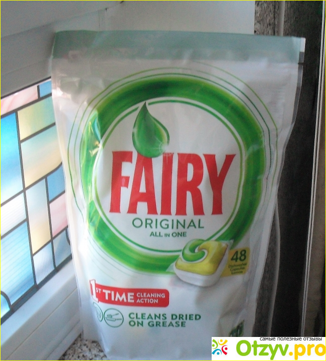 Отзыв о Капсулы для посудомоечных машин Fairy Original All In One