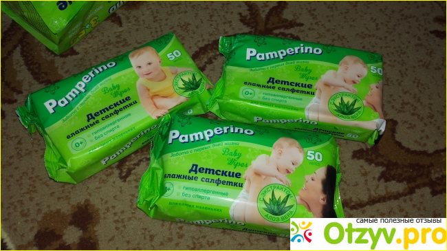 Детские влажные салфетки Pamperino фото5