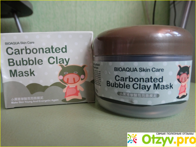 Отзыв о Кислородная маска для лица Bioaqua Carbonated Bubble Clay Mask