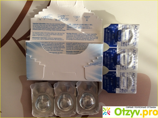 Контактные линзы Acuvue oasys standard contact lenses фото4