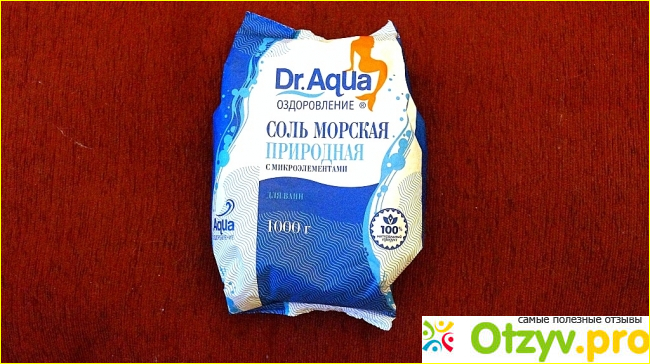 Отзыв о Соль Dr. Aqua Морская природная