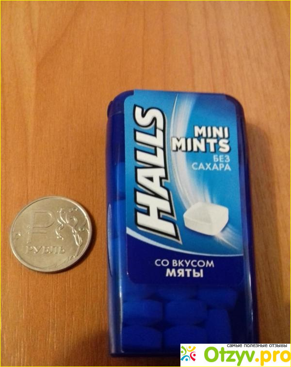 Конфеты без сахара Halls Mini Mints со вкусом мяты фото4