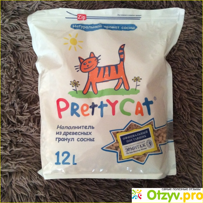 Отзыв о Наполнитель из древесных гранул сосны Prettycat