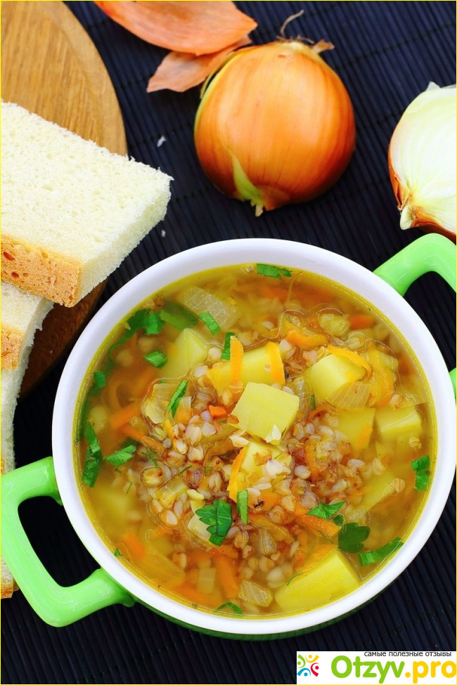 Суп с гречкой, картошкой и гречкой фото1