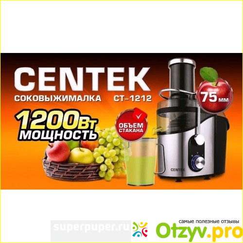 Отзыв о Соковыжималка Centek CT-1212