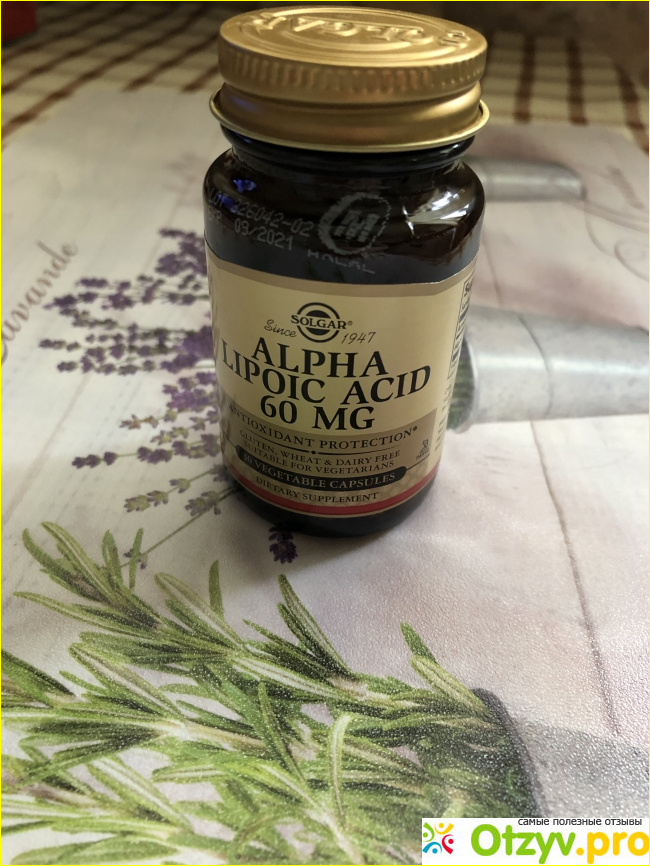 Отзыв о Solgar Alpha Lipoic Acid 60Mg