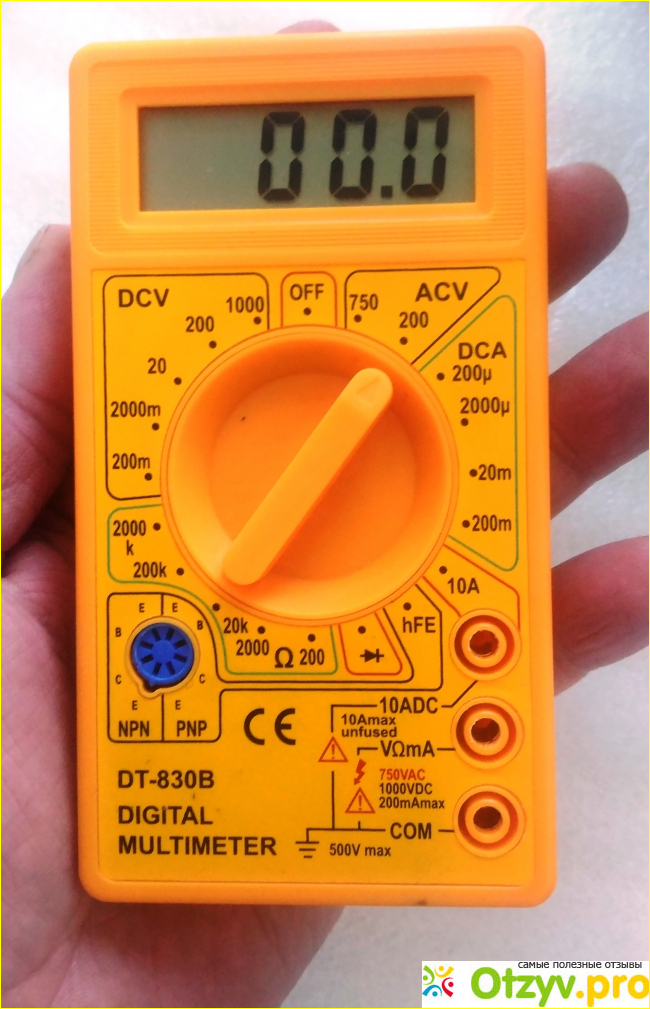 Цифровой мультиметр DT-830B фото5