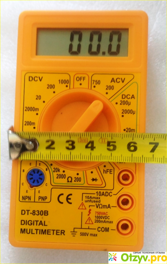 Цифровой мультиметр DT-830B фото4