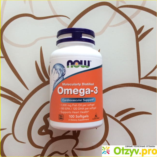 Отзыв о БАД Now Foods Omega-3