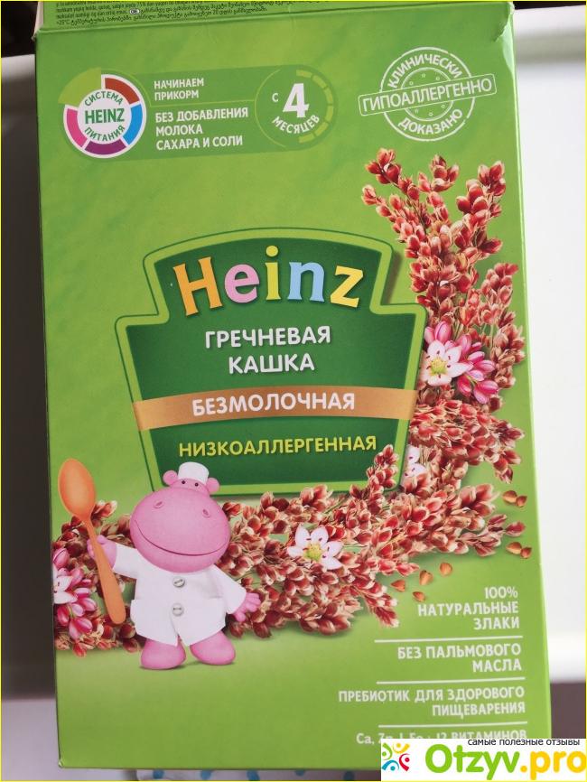 Отзыв о Каша Heinz гречневая с грушей, абрикосом и смородиной