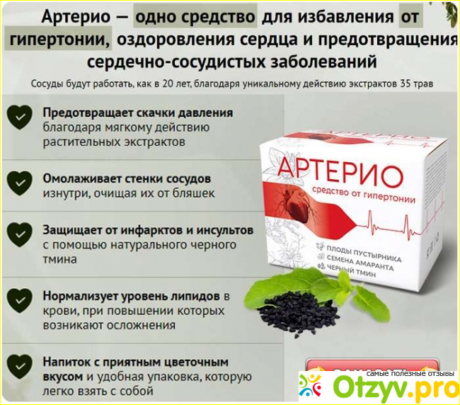 Какое действие оказывает Артерио на организм человека?