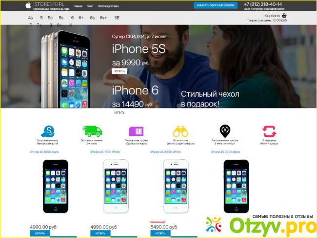 Качество товара в интернет-магазине Istorespb.