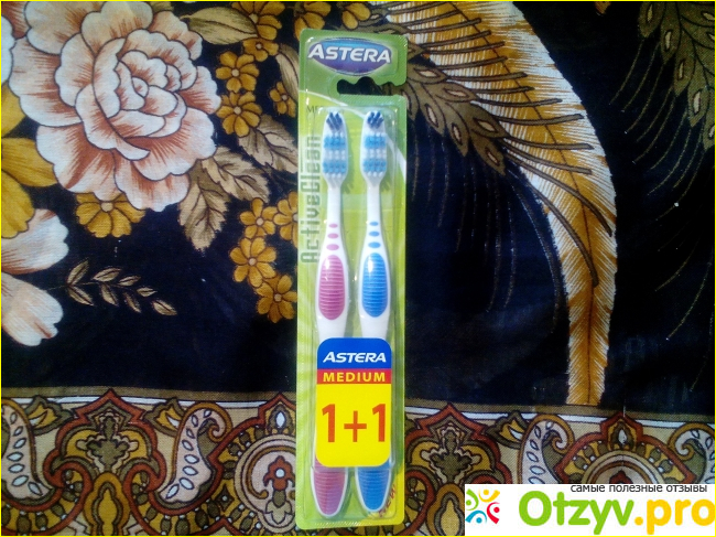 Отзыв о Зубная щетка Astera Active Clean 1+1