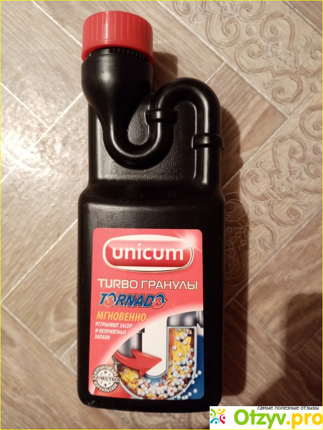 Отзыв о Средство для удаления засоров Unicum Turbo гранулы Tornado