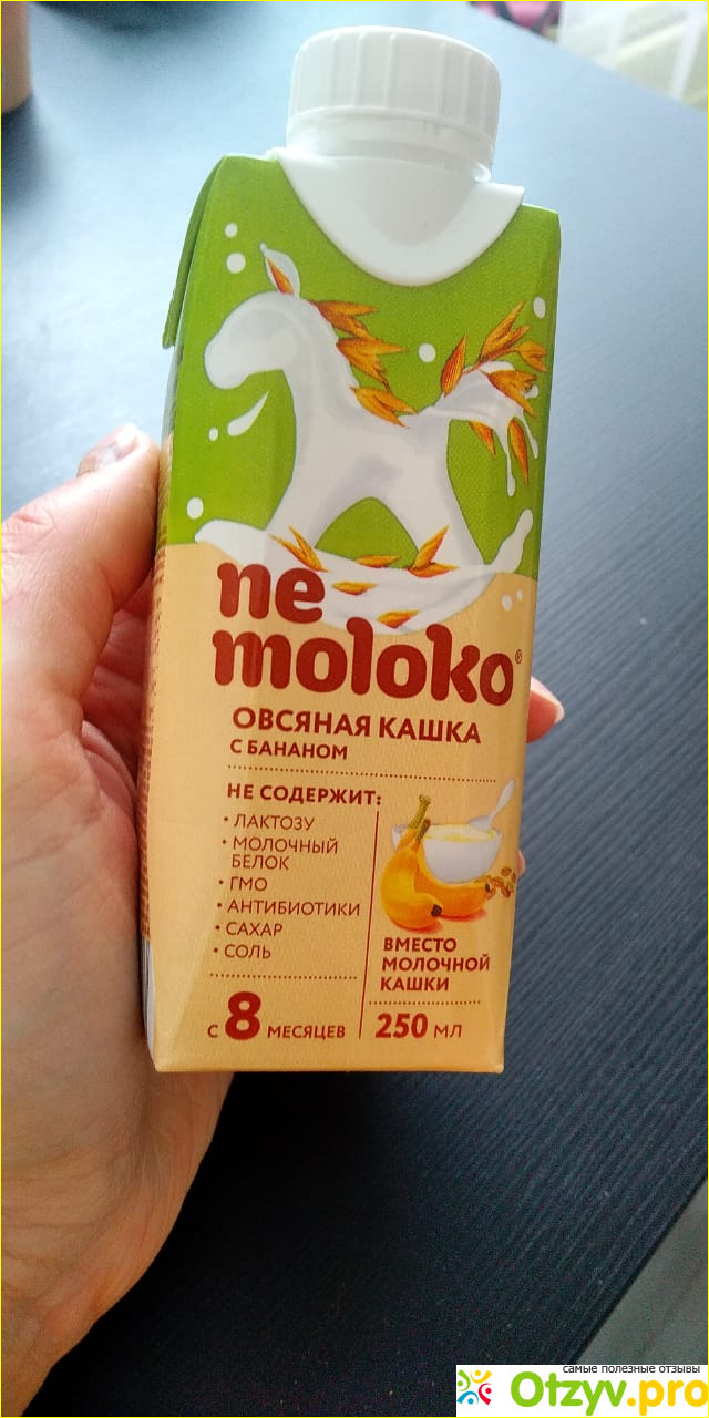 Отзыв о Безмолочная овсяная кашка Nemoloko с бананом