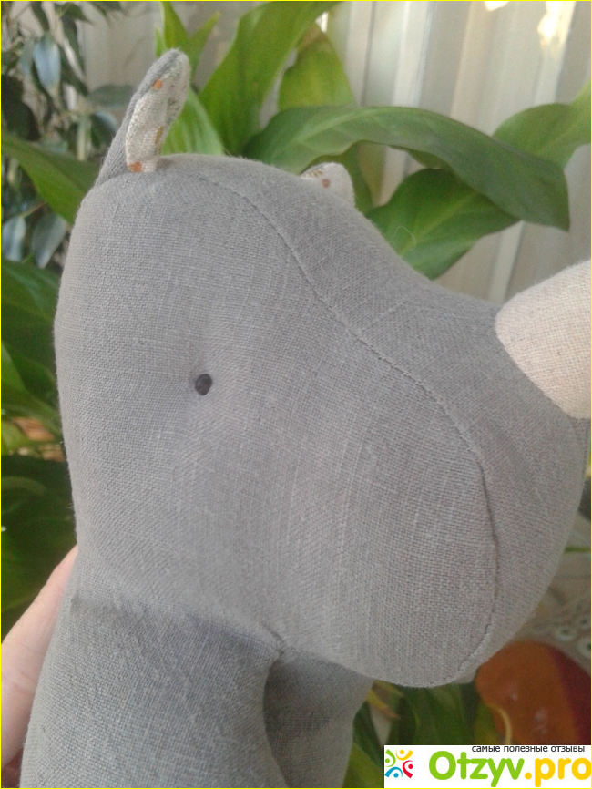 MAILEG мягкая игрушка Small Rhino Grey Артикул 547465_10 фото3