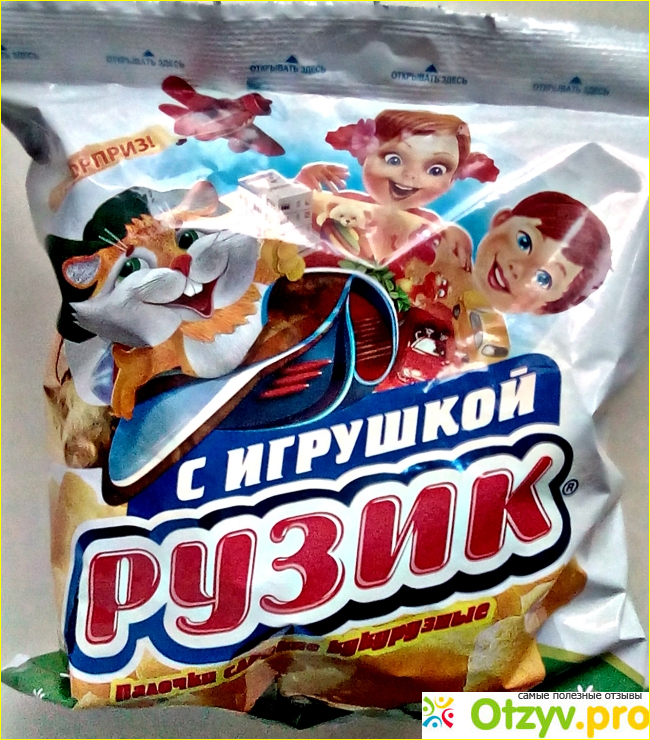 Отзыв о Палочки сладкие кукурузные Рузик с игрушкой