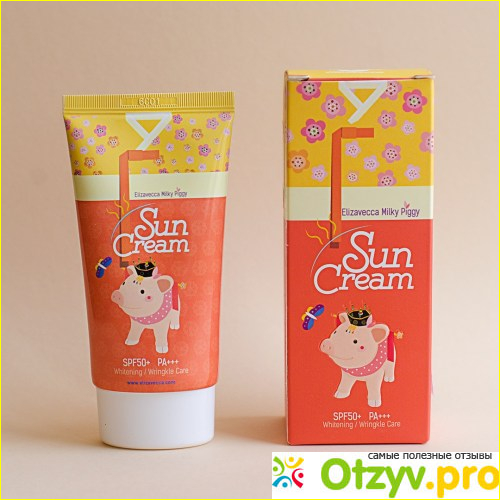 Отзыв о Солнцезащитный крем Elizavecca Milky Piggy Sun Cream SPF50