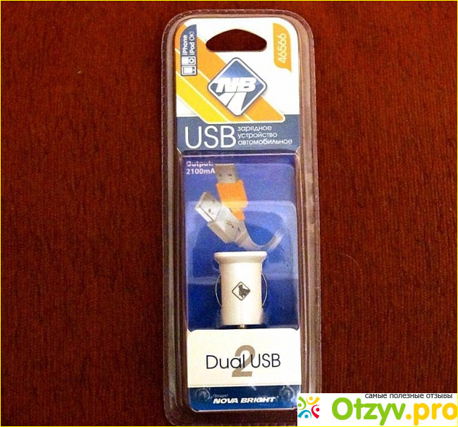 Зарядное устройство USB Nova Bright фото1