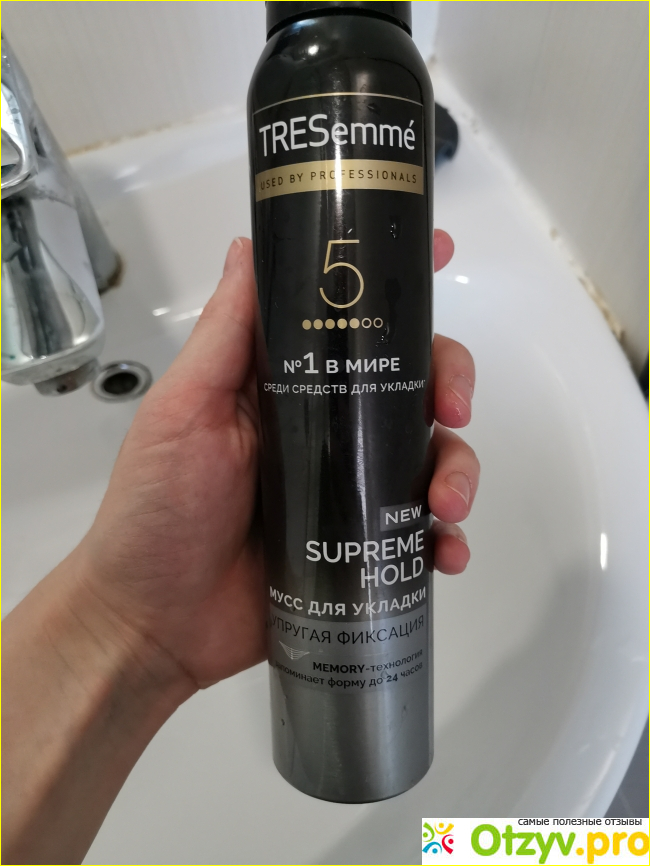 Отзыв о Мусс Tresemme supreme hold мусс для укладки