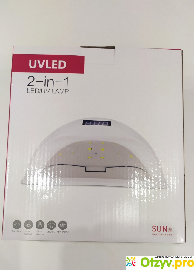 Отзыв о SUN / Лед лампа для маникюра гибридная/UV уф led