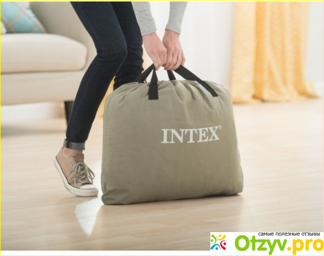 Отзыв о Дауспальный надувной диван INTEX