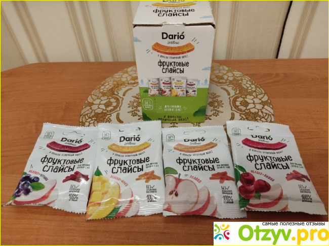 Отзыв о Dario Wellness фруктовые слайсы