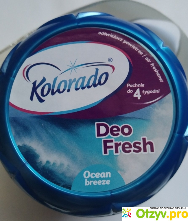 Отзыв о Гелевый освежитель Deo Fresh Ocean breeze, Kolorado.