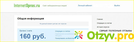 Отзыв о Интернетопрос ру отзывы