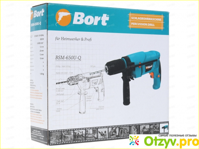 Отзыв о Дрель ударная Bort BSM-650U-Q