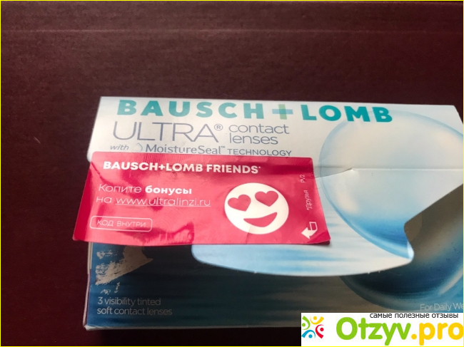 Отзыв о Контактные линзы Bausch&Lomb ULTRA